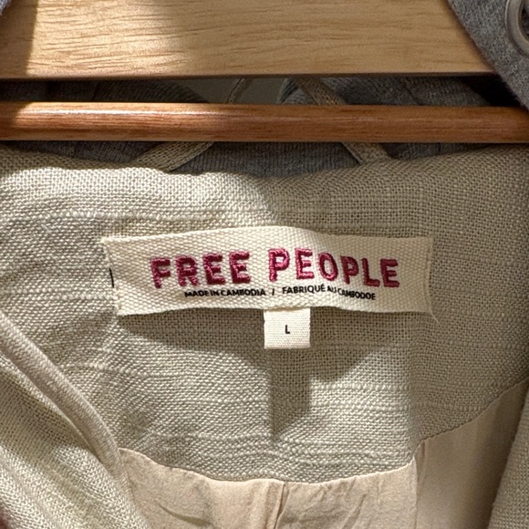 Free people crème trench coat - Picture 3 of 4